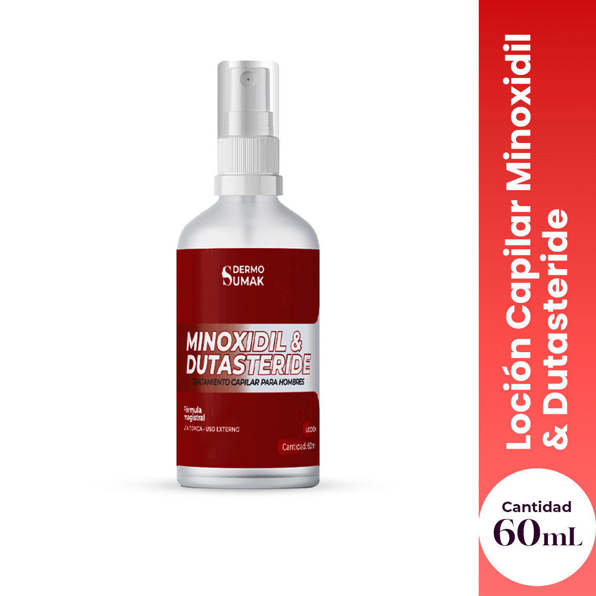 Loción Capilar Anticaída Resultados reales con Minoxidil + Dutasteride "