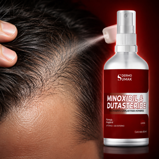 Loción Capilar Anticaída Resultados reales con Minoxidil + Dutasteride "